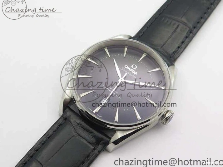 0124 AllSeason Seamaster Edizione Venezia SS Best Edition Black Dial On Leather Strap A 8122